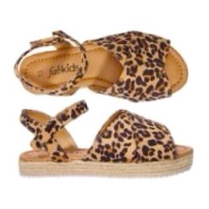 childrens leopard print sandals